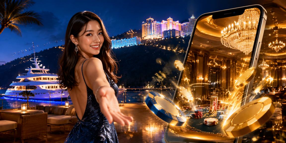 Pemain mengunakan telefon pintar untuk permainan meja kasino di Genting Highlands