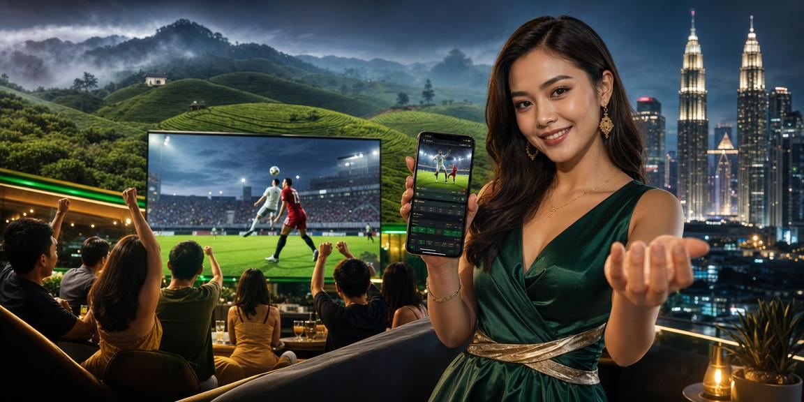 Malaysian football fan placing a virtual sports bet on xv70